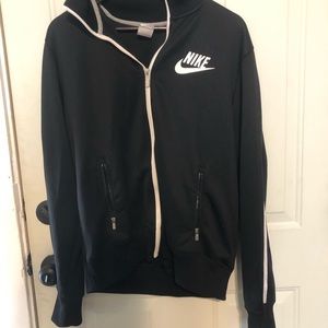 Black & White Nike Zip Up - Size L